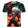 2024Dungeon&Warrior мужская и женская молодежная футболка с короткими рукавами и круглым вырезом, популярная футболка с 3D-принтом