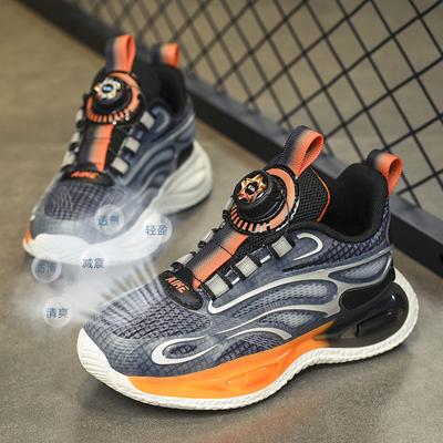 Детская спортивная обувь кожаная студенческая осенне-зимняя сетчатая обувь мальчики кроссовки легкие износостойкие на пуговицах повседневная обувь