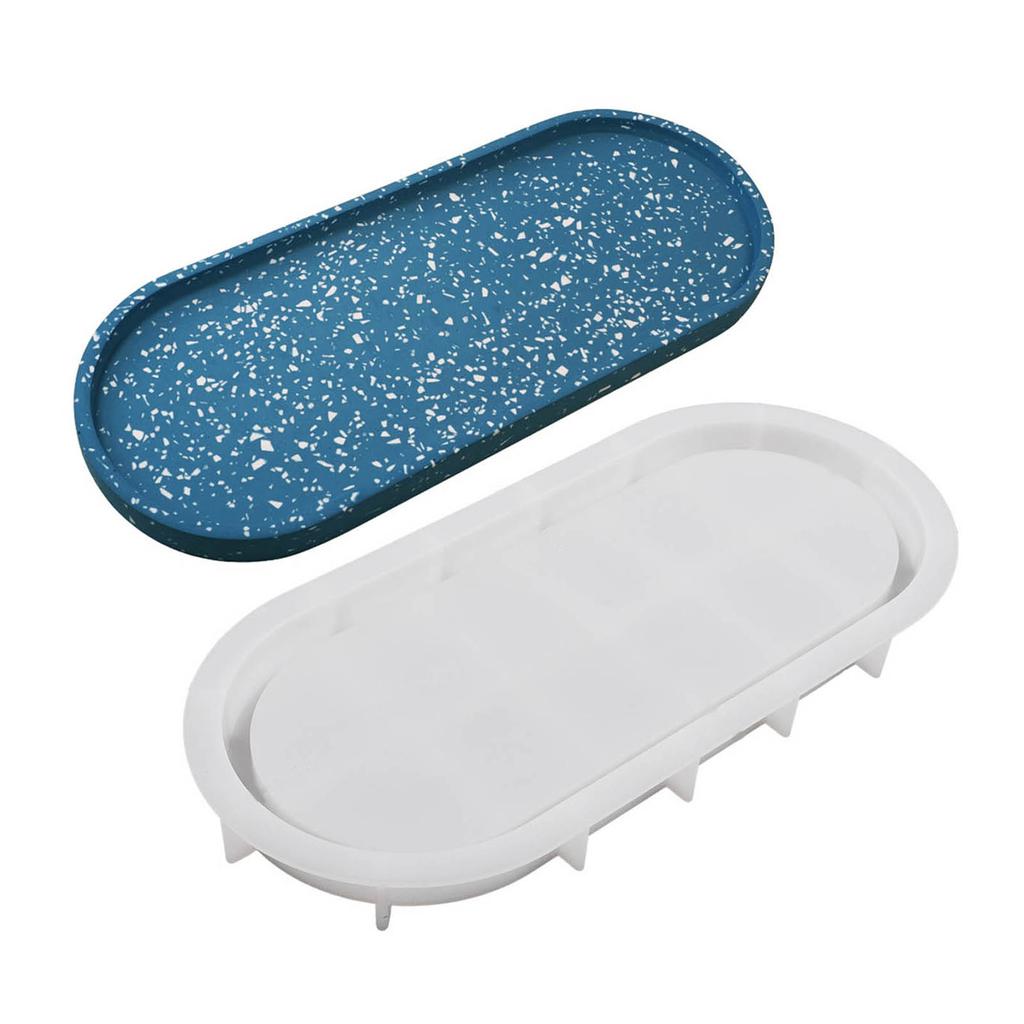 Форма для хранения эллиптических дисков, форма для рукоделия, формы из кристально чистой эпоксидной смолы, силиконовая форма для гипса и цемента, форма для подставки, форма для подложки, рукоделие