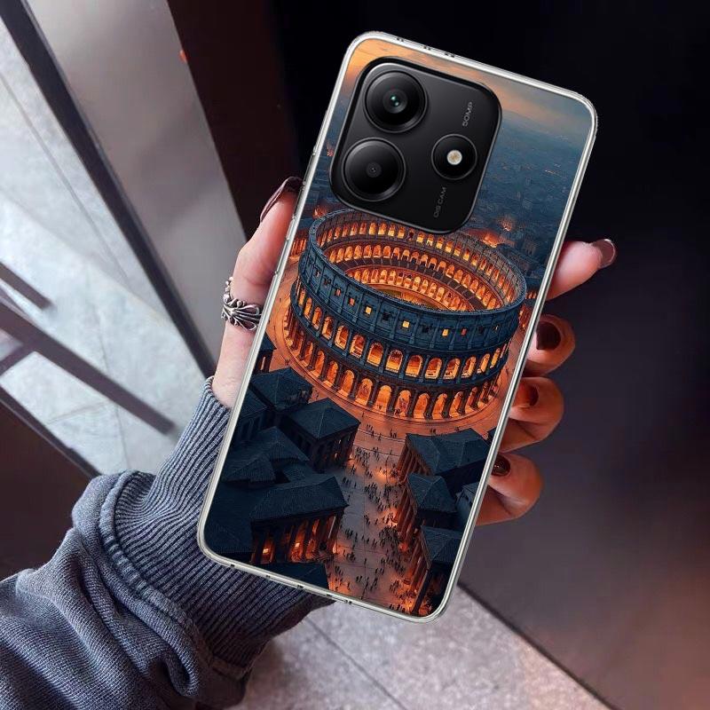 Roman Colosseum Phone Case For Xiaomi Redmi Note 10 11 12 13 14 15 Pro Plus 11S 12S 14S 11T 11E 10S Soft TPU Back Cover Redmi No