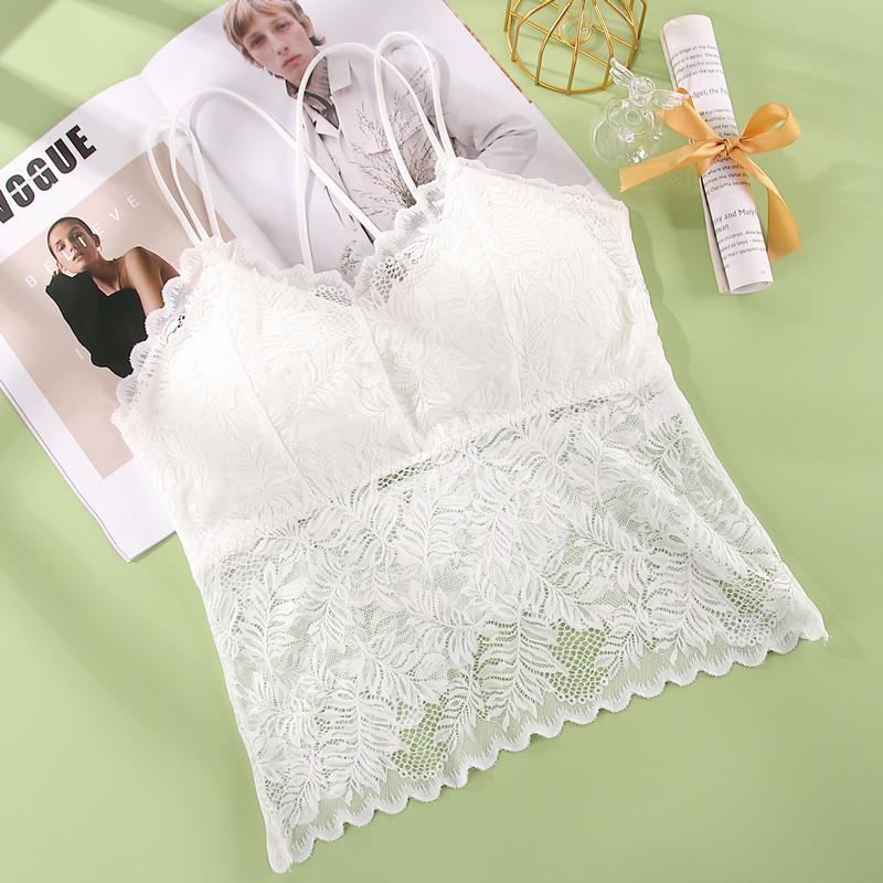 Сексуальный женский кружевной жилет без рукавов, бюстгальтер с вырезами, с подкладкой, топы, нижнее белье, женский бралетт