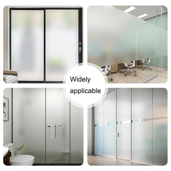 1 рулон 30/45x100 см матовая оконная пленка защита конфиденциальности УФ-защита от солнца стеклянное покрытие самоклеящаяся домашняя офисная ванная комната стеклянная оконная дверь статическая пленка