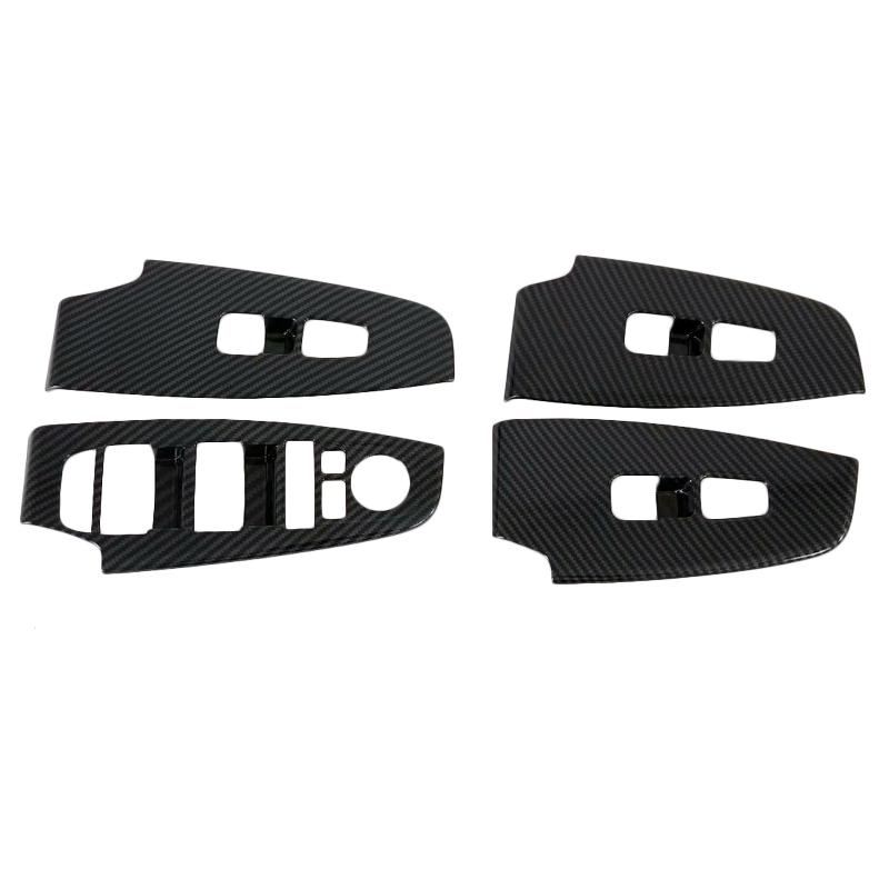 Кнопка подъема окна/рулевое колесо/вентиляционное отверстие переменного тока, накладка, отделка из АБС-пластика, внешний вид из углеродного волокна, интерьер для Kia