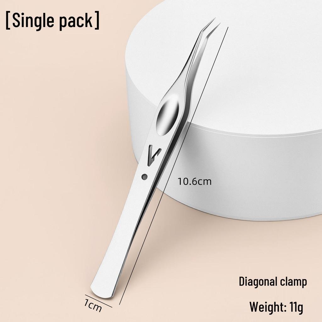 Stainless Steel Ultra-Sharp Blackhead & Acne Tweezers Set: Three-Piece Pimple Removal Tools