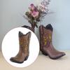 Boot-Shaped Resin Vase for Floral Displays Home Accent Dining Table