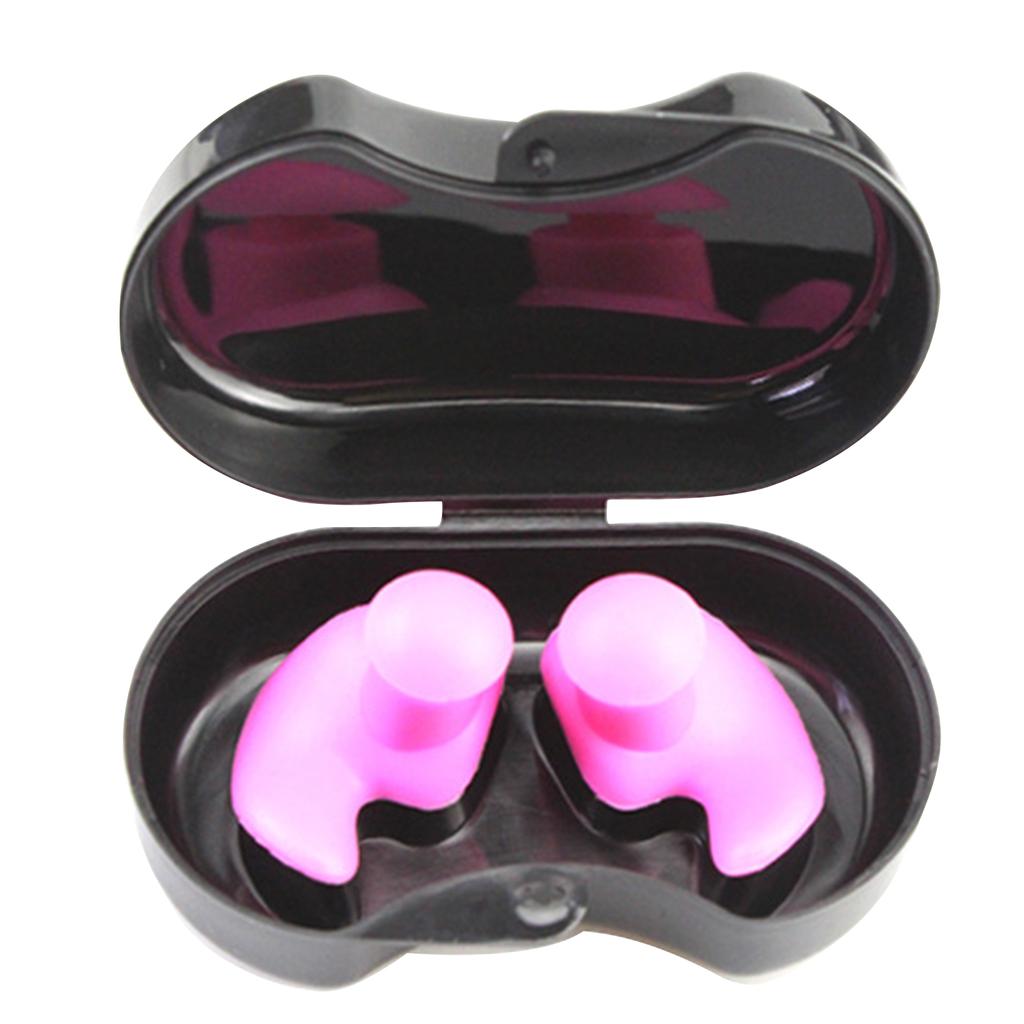 Swimming Ear Plugs Waterproof Reusable Silicone Swimming Ear Plugs Adults Swimming Ear Plugs for