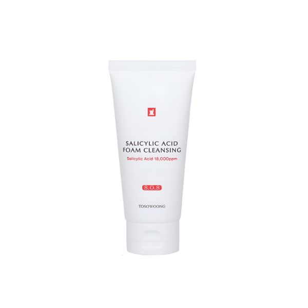 TOSOWOONG Salicylic Acid Foam Cleanser Acne Care Pore Deep Cleansing Face Wash 100ml