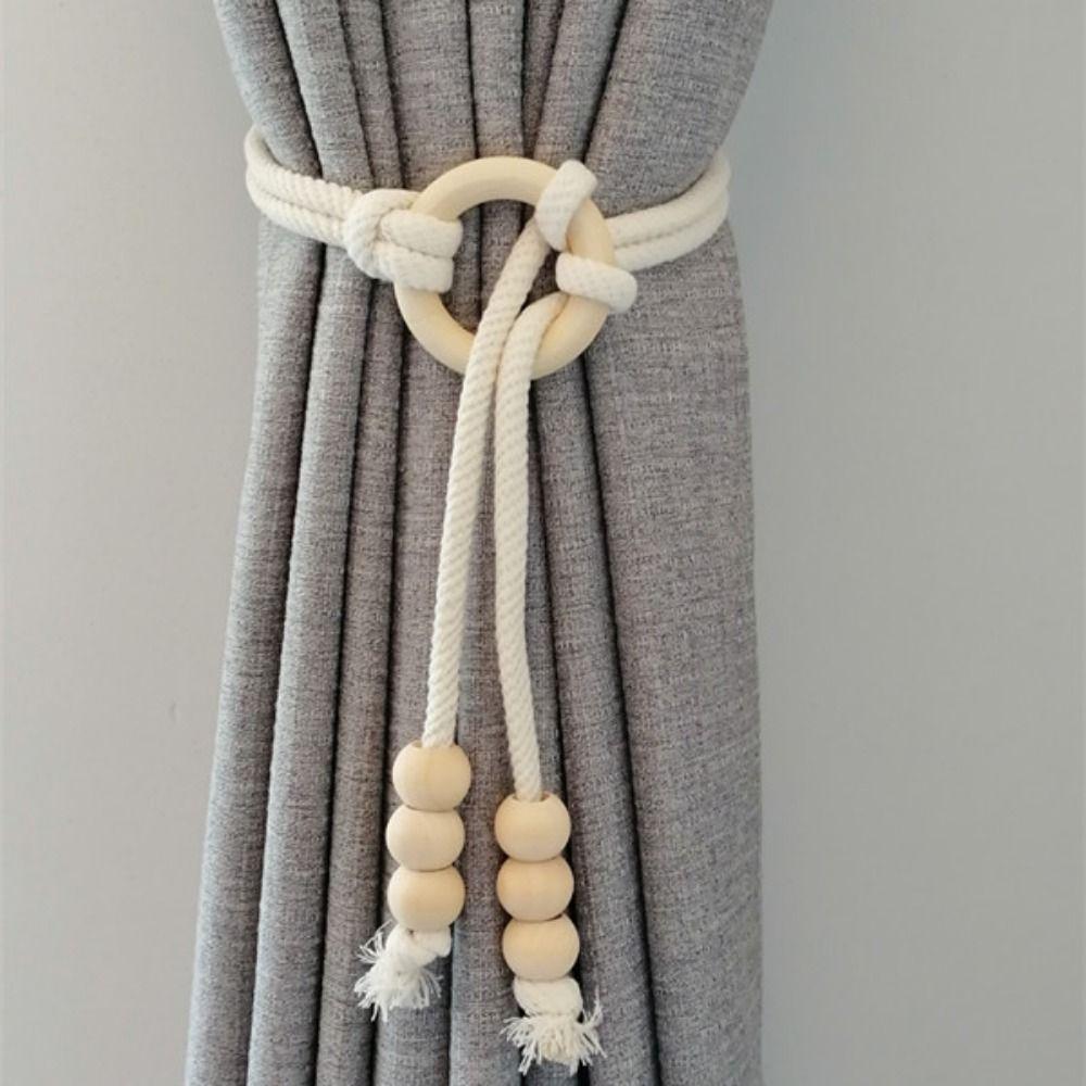 2Pcs Handcrafted Curtain Tiebacks Minimalist Curtain Holdbacks Home Decoration