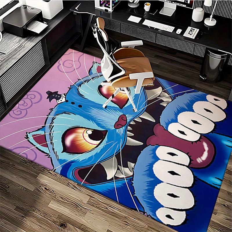 1pc Anime Cat with Crow Chair Mat - Office Desk Pad, Anti-Slip Carpet for Home Decor, Suitable for All Seasons, Perfect Gift for Anime Lovers.O099