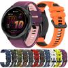 Силиконовый спортивный ремешок 20 мм 22 мм для Garmin Forerunner 265 570 165 645 Мягкий браслет Vivoactive 4 5 6 Venu sq 2 3 Сменный ремешок