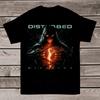 Новая Популярная Футболка Disturbed Подарок для Фаната Черная Все Размеры Унисекс Футболка
