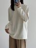 Bottoming Shirt Women Velvet Autumn Winter Turtleneck Long-sleeved T-shirt Thickened Casual Inner Warm Top Office Lady's Loose