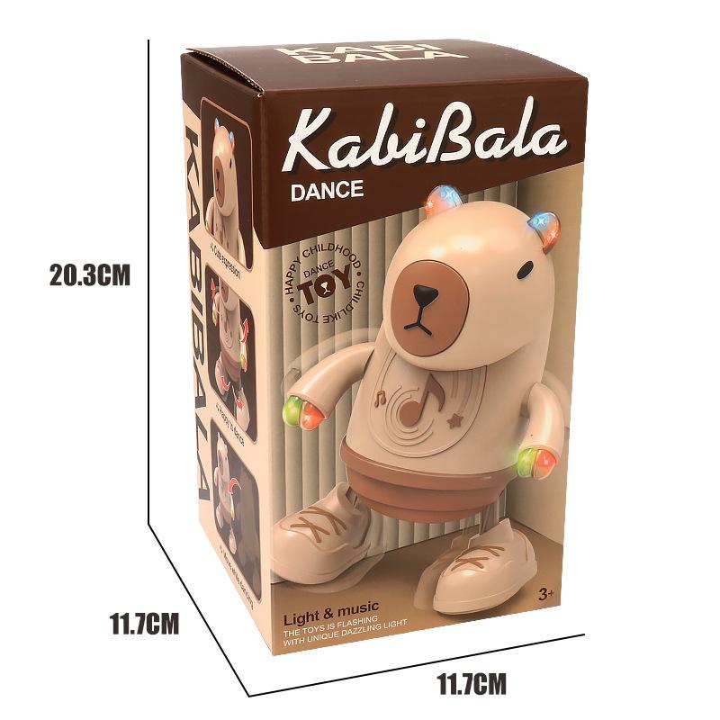 Электрическая поющая и танцующая милая качающаяся левая и правая танцевальная электрическая кукла Капибала детские игрушки