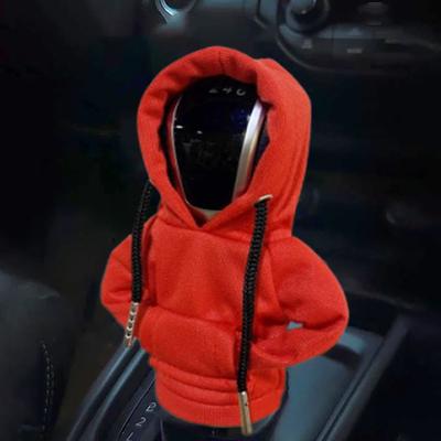 Универсальная толстовка с капюшоном для автомобиля, чехол для рычага переключения передач, толстовка с капюшоном, чехол для рычага переключения передач, свитер, украшения для автомобиля