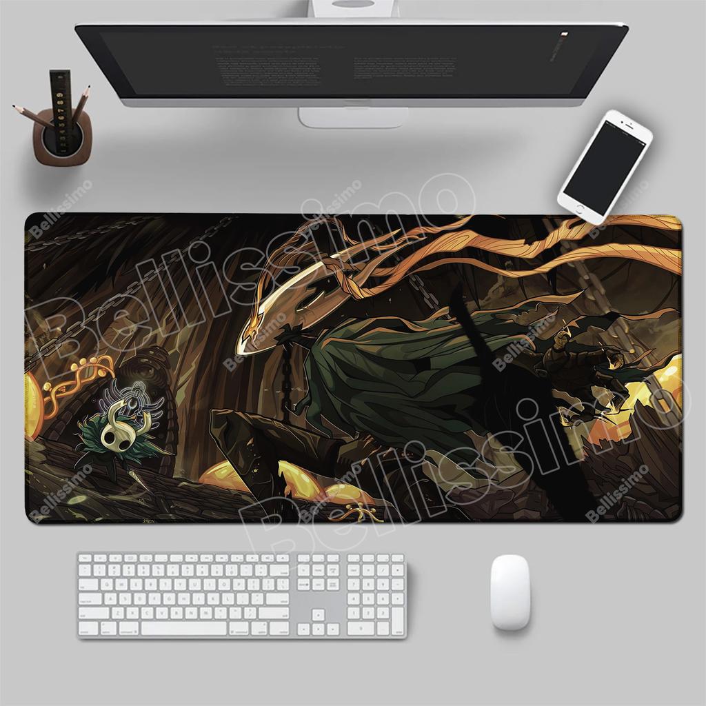 PC Anime Cute HD Table Mat Large Carpet Hollow Knight Gaming Accessories Mouse Pad Office Laptop Cartoon Game Cabinet Mausepad