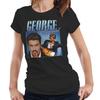 Футболка George Michael Appreciation Полуприлегающая Женская Дани уважения Ретро