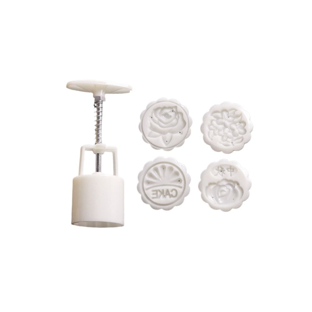 Mid Autumn Festival Moon Cake Mould 50g Plungers Pastry Tools Moon Cake Tool Hand Press Mold