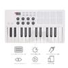 MIDI-клавиатура-контроллер с Bluetooth, портативная, 8 RGB-подсвечиваемых пэдов для записи и музыкального продакшена, 25 клавиш, подключение, дизайн, пэды,