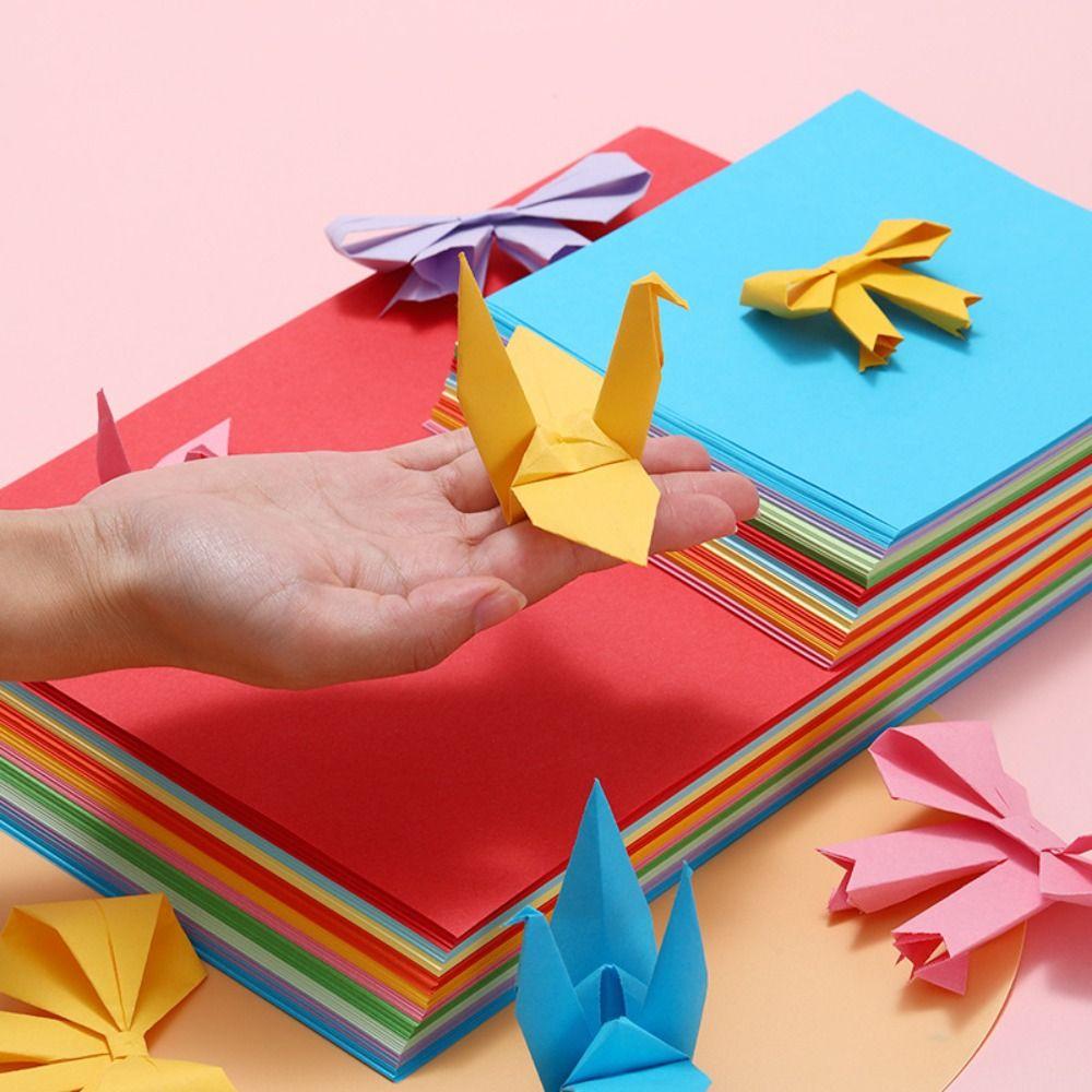50 Sheets A4 Handmade Colored Paper Set DIY Origami Handcraft Paper Handmade Origami  Children Gift