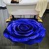3D Цветочный коврик для пола Нескользящий Впитывающий коврик для ванной Реалистичный коврик с цветочным узором для кухни, спальни, гостиной, прихожей