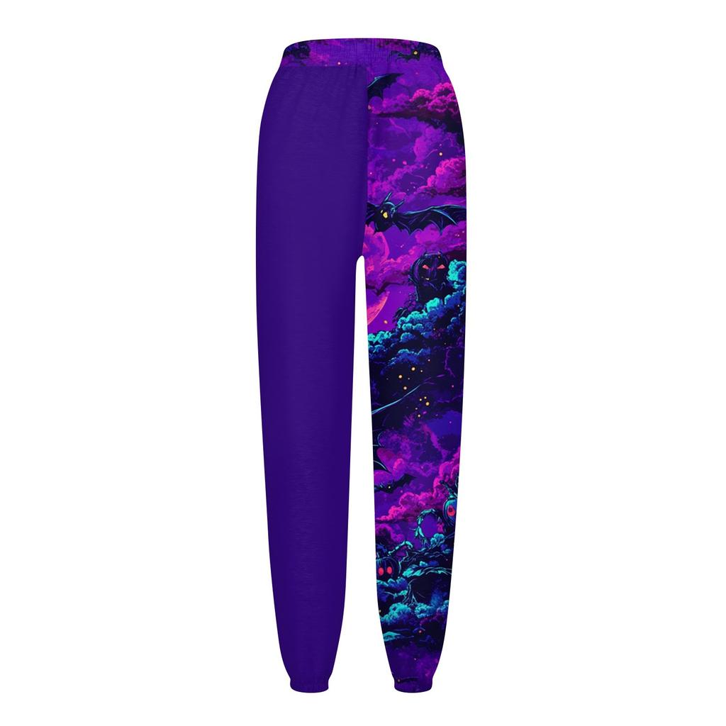 Women's Casual Fashion Sweatpants Halloween Printed Casual Pants