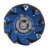 4in Mecanum Wheel Right Aluminum with TPU Rubber Rollers Industrial Robot Parts