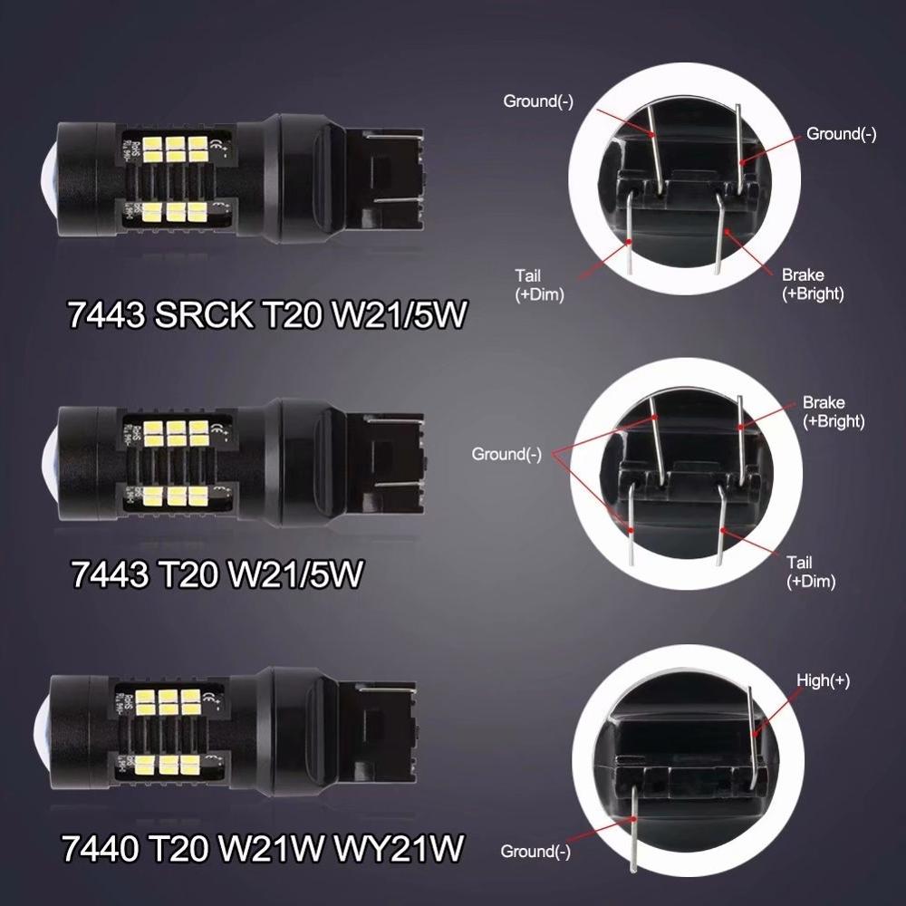 1 шт. H7 H8 H11 9005 9006 1156 BA15S 1157 BAY15D T20 7443 светодиодная лампа для противотуманных фар автомобиля, задние фары DRL для вождения