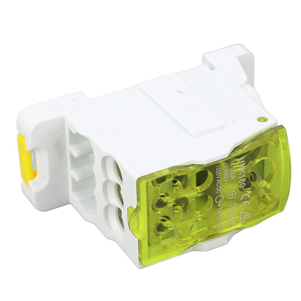 Terminal Distribution Box 690V 160A DIN Rail Terminal Block Power Junction Box for Electricity