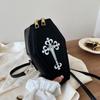 2024 Retro Dark Crossbody Bag - European & American Fashion PU Shoulder Bag for Women