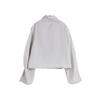 ELLE Lightweight UPF50+ Skin Jacket With Drawstring Design And Stand Collar Women Jacket Gray EF47575