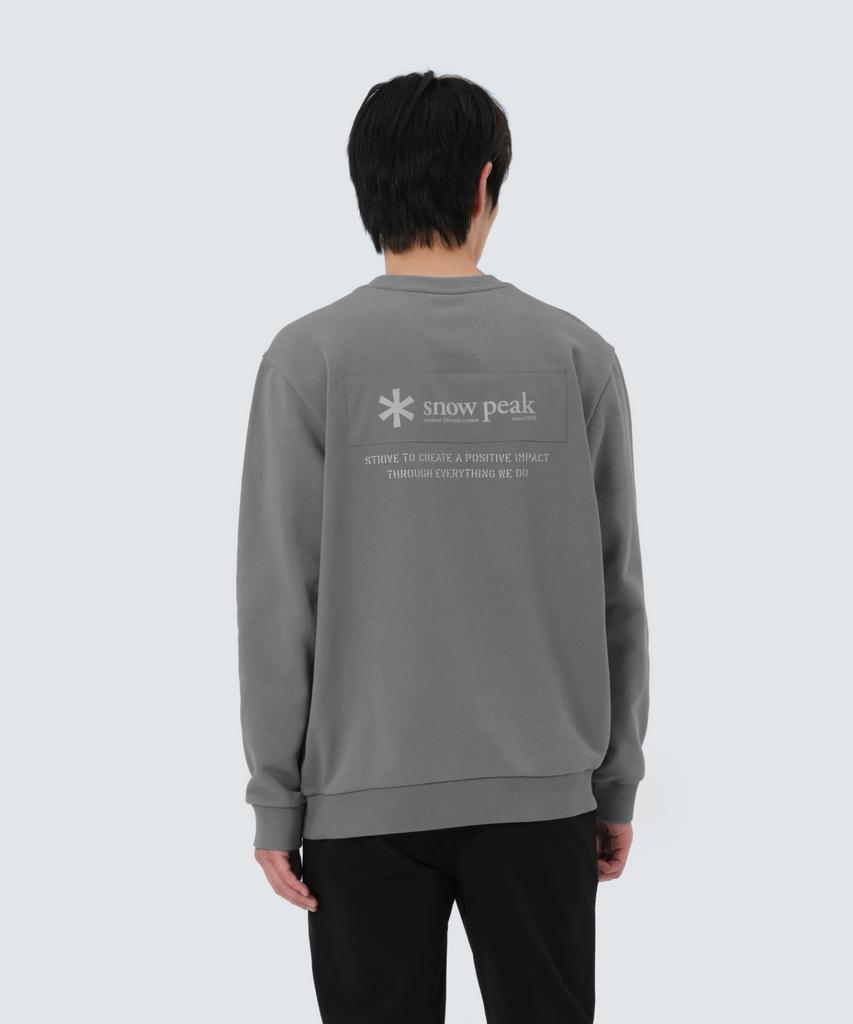Свитшот SNOWPEAK APPAREL с вышитой нашивкой (S25Fmfht24) Темно-серый