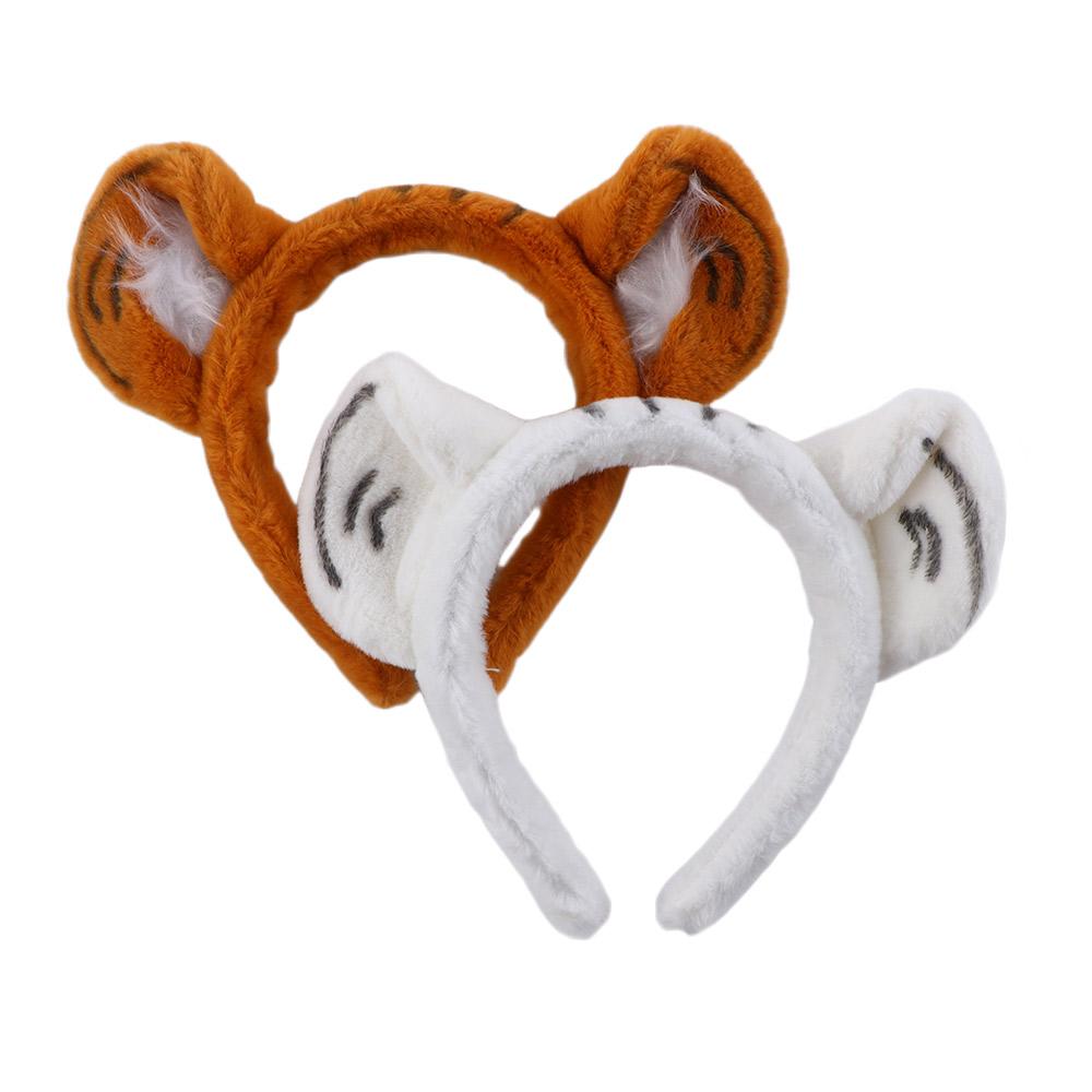 Plush Wash Face Female Hair Accessories Tiger Ear Headband Women Hair Band Korean Style Head Hoop
