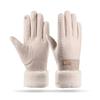 New Winter Warm Gloves Can Be Knitted Wool Thickened Gloves Piled Outdoor Cold-proof Warm Cycling Gloves