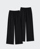 MUSINSA STANDARD WOMAN Женские мягкие трикотажные широкие брюки для отдыха 2 шт.