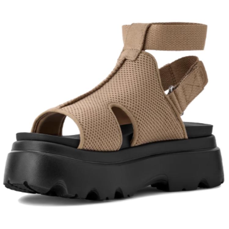 UGG Женские сандалии Brisbane на одной лямке из ткани, цвет песочный 1167470-SAN
