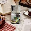 Cute Hamster Phone Case Black Silicone Soft For Samsung S25,S24,S21,S22,S23,S30,Ultra,S20,Plus,Fe,Lite