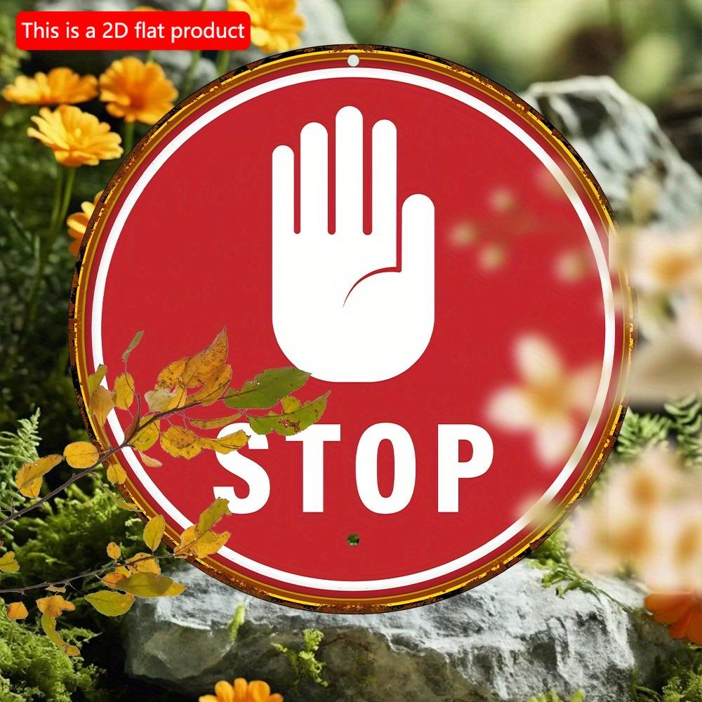 1 шт. 2d плоский винтажный деревянный знак «Стоп» - 20 см декоративная табличка - многоцелевой, для дома, гаража, кафе, ресторана, бара - английский язык, 8x8 дюймов