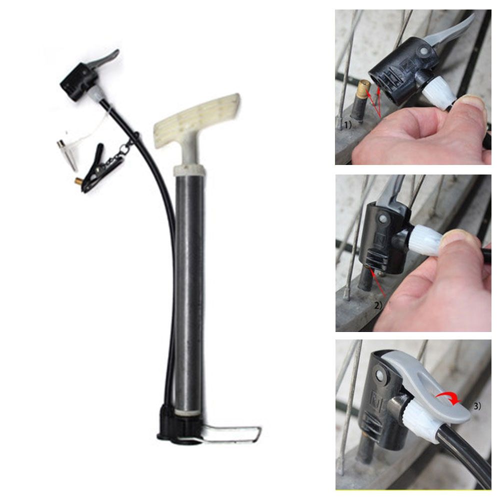 Cycling Tools Multi-use Connector Head Inflator Pump Nozzle/Clips FV AV Valves Tyre Air Pumps