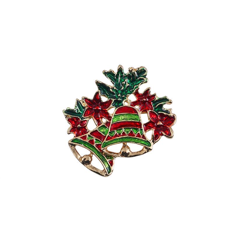 Santa Claus Christmas Tree Brooch - Retro Alloy Jewelry Pin for Clothing, Shoes, and Hats
