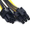 10 шт. 20 см Качество 6pin на 8Pin (6+2Pin) Кабель 6P на 8P PCI-E 18AWG Майнинг