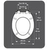 Presto Taupe Toilet Seat - Thermoset - Top Fixing - Antibacterial