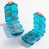 Convenient Travel Pill Organizer Dispenser Portable Pocket Pharmacy Medicine Box Small Case 10 Grids Storage Vitamin Fish Oil