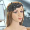 Attractive Noble Wear-resistant Gatsby Headpiece Rhinestone Embedded Tassel Feather Flapper for Dance Party
