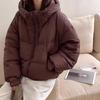 Женская куртка-пуховик с капюшоном и двойной молнией 2024 года, новинка зимы, белая куртка на утином пуху, короткая куртка, пуховик