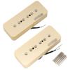 Керамические звукосниматели Wilkinson WO90 Ceramic P90 Soapbar для Les Paul SG Электрогитары Кремовый, (Набор 2)