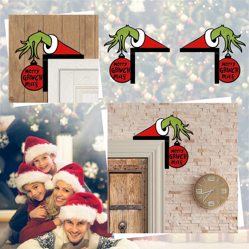 Рождественские дверные украшения Дверные угловые украшения Рождественское украшение дверной рамы