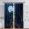 Happy Halloween Castle Тыква Ведьма Луна Окно Шторы для Детей Гостиная Спальня Ванная Кухня Дверь Шкаф Декор Крючки
