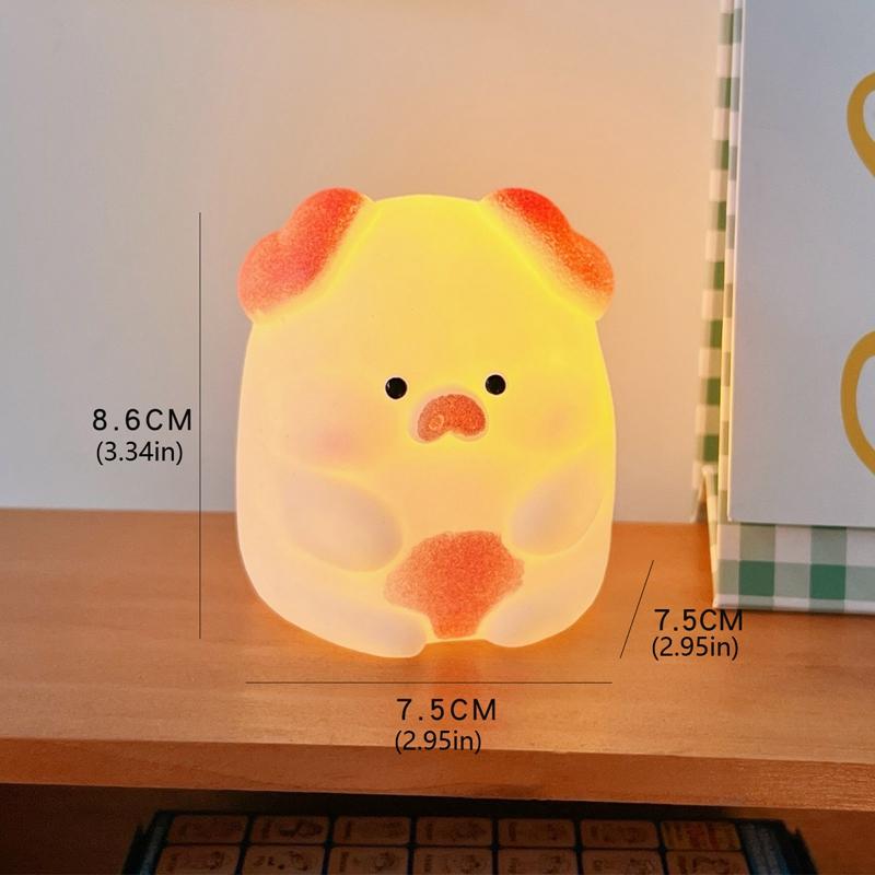 Творческая мода милый мультфильм собака личность маленькая настольная лампа студенческая спальня прикроватная лампа украшение маленький ночник современный