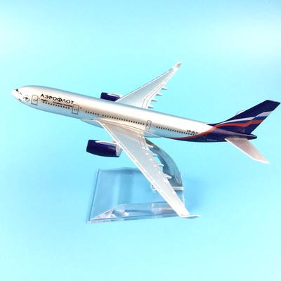 Пассажирский самолет Аэрофлот 16 см A330 Модель самолета Модель самолета Симуляция 16 см Сплав Рождественские игрушки Подарки Дети