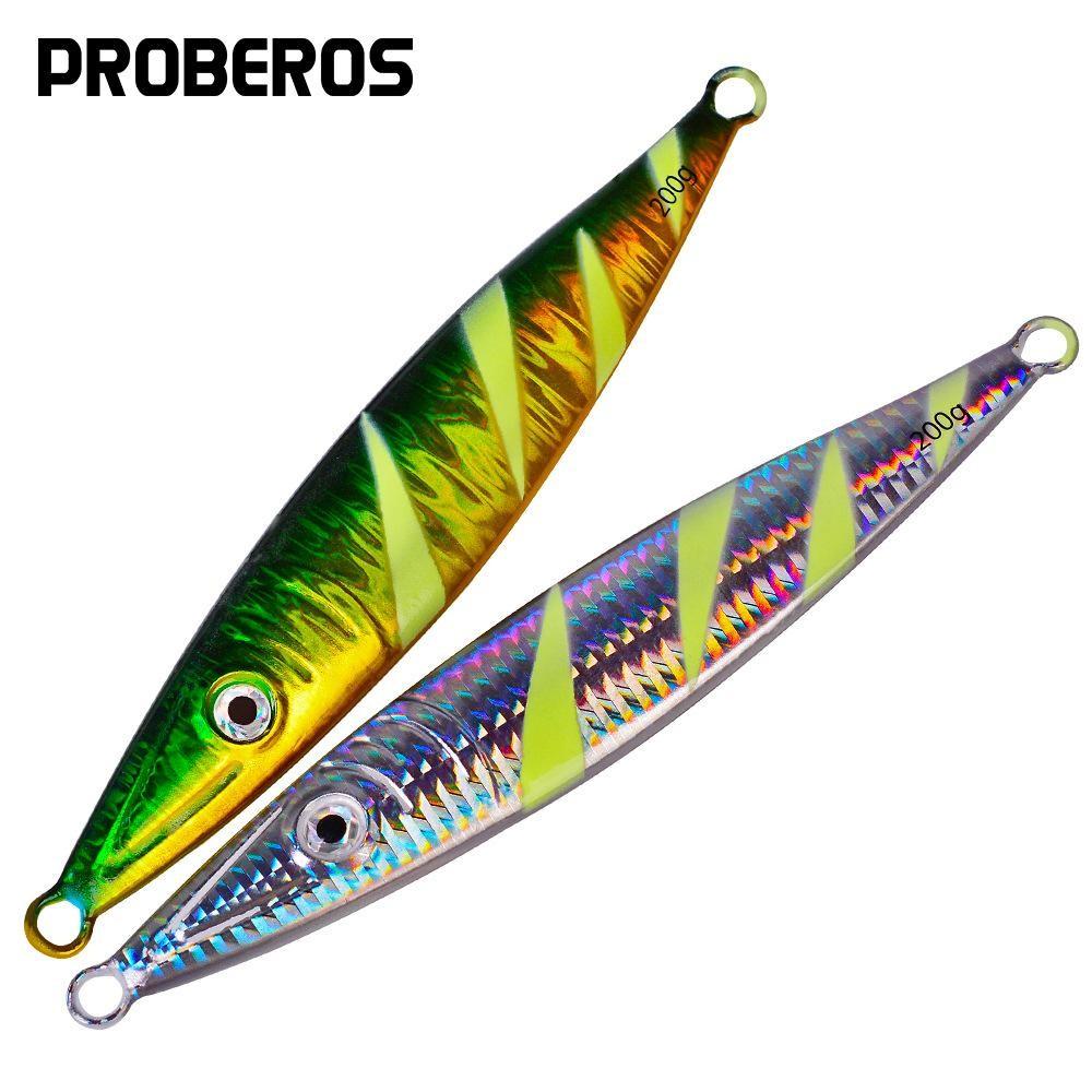 Iron Plate Lure Bait Luminous Sea Fishing for Lead Fish Long-range Throwing Fast Sinking Metal Hard Bait Ship Fishing Bait Simulated False Bait